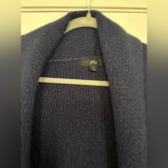 J. Crew | Navy Double Breasted cardigan jacket size Large - Picture 5 of 5